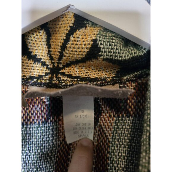 Vintage Painted Pony Southwest Aztec Tapestry Coat Size Small Women’s - Picture 5 of 15